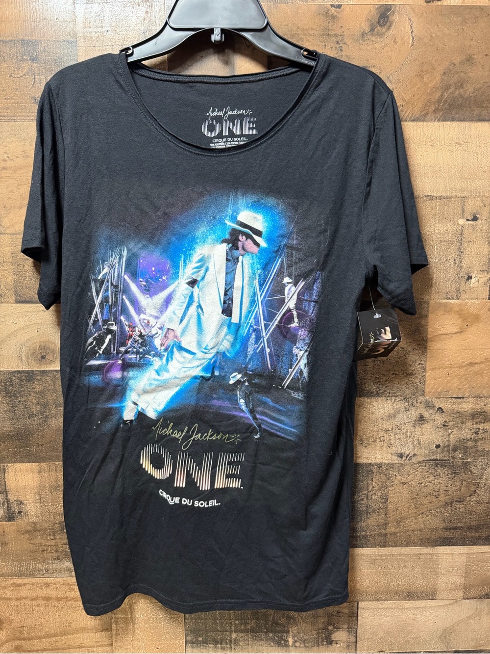 Michael Jackson ONE Cirque du Soleil T Shirt Women’s M Black NWT 2013 MJ